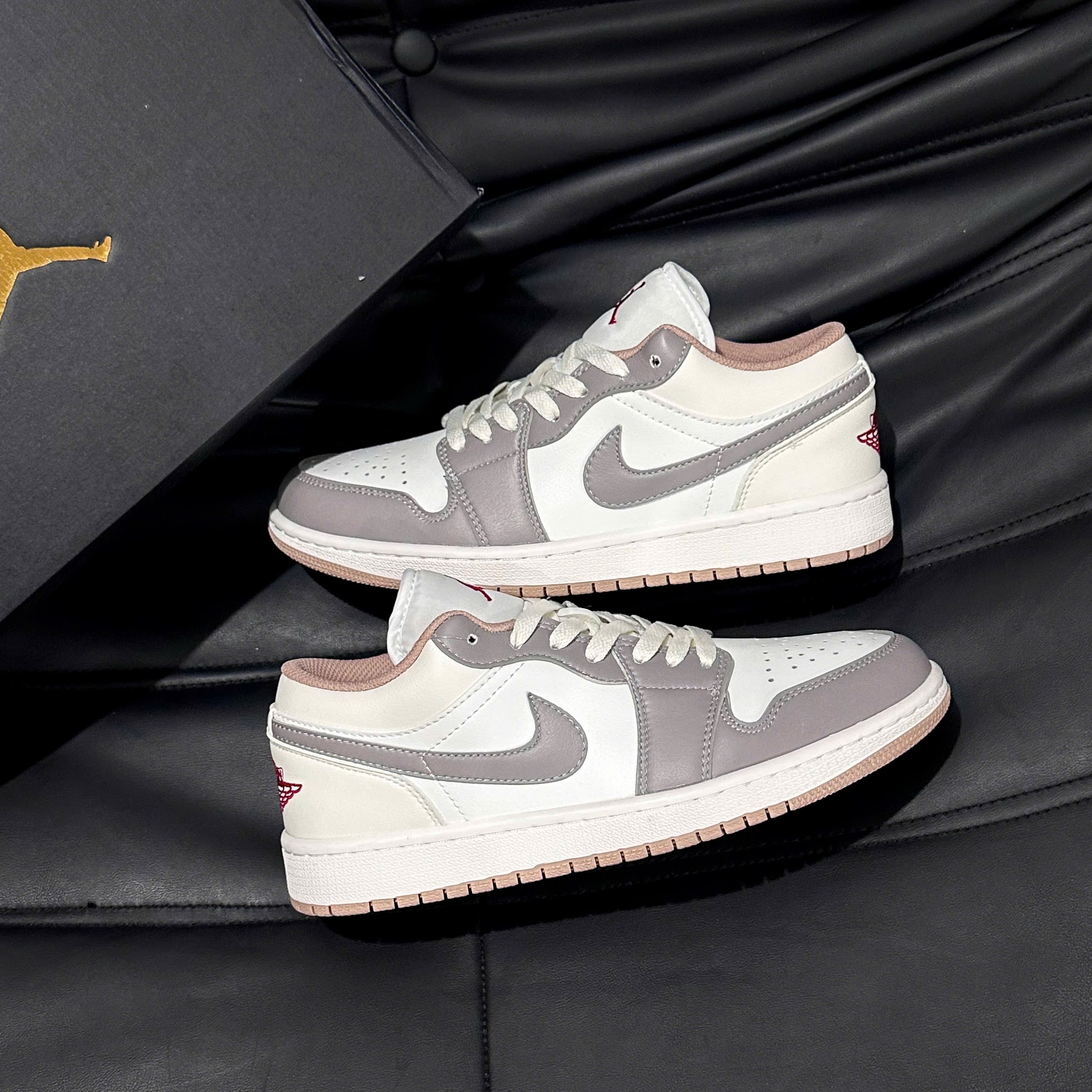Jd Low Red College Grey Best Quality - Bản Cận Auth